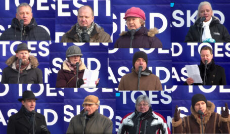 Vaata siin! Täispikk video veebruari meeleavalduselt “Nüüd tõesti aitab. Maskid maha!”